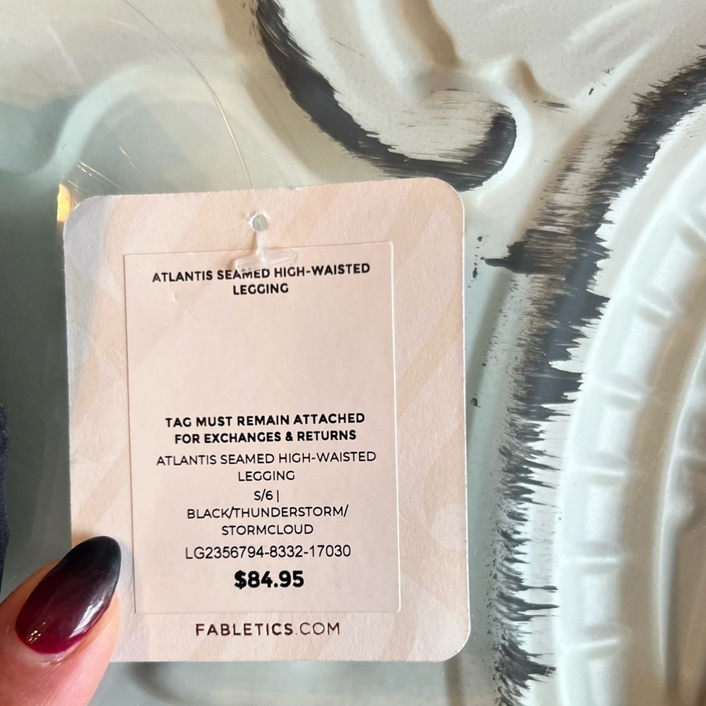 Fabletics Atlantis Scuba Seamed High-Waisted Legging - Picture 5 of 5